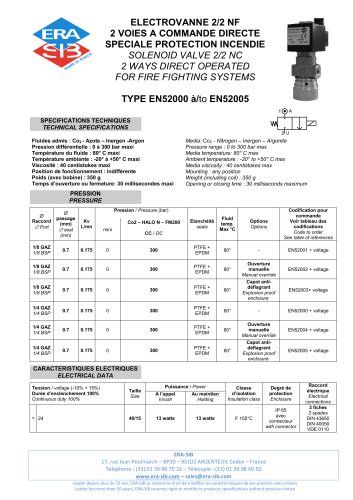 TYPE EN52000 &agrave;/to EN52005