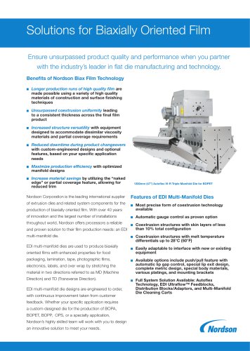 Solutions for Biaxially Oriented Film