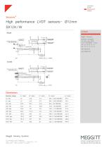 Ac/Ac LVDT SX12K/W series - 2