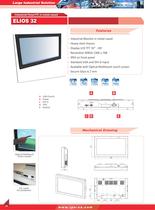 large and bartype solution - panel PC and monitor - 13