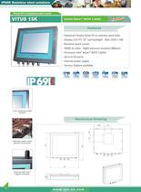 stainless steel Panel PC and monitor - 1