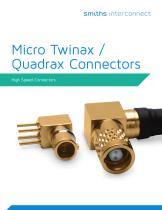 Micro Quadrax/Twinax Catalog - 1