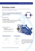 Drainless hydraulic motor-1