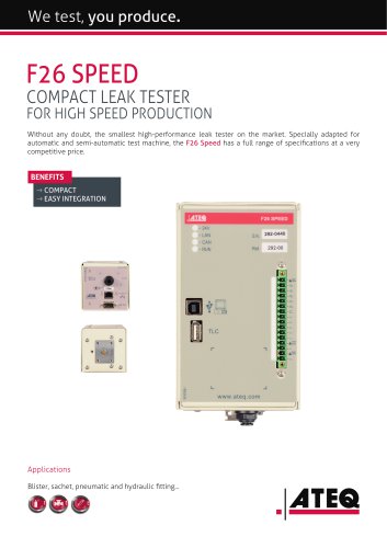 LEAK TESTER F26SPEED