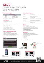 Leak tester with continuous flow | G620 - 2