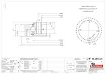 Slewing rings with square sections with external gear-6
