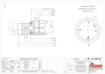 Slewing rings with square sections with external gear-7