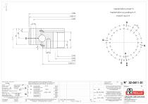 Slewing rings with square sections with internal gear-2