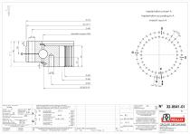 Slewing rings with square sections with internal gear-3