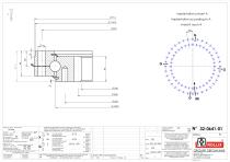 Slewing rings with square sections with internal gear-4
