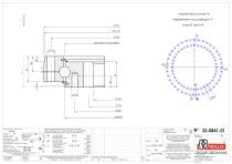 Slewing rings with square sections with internal gear-5