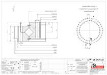 Standard crossed rollers Single row slewing rings with external gear-3