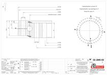Standard single row ball slewing rings with internal gear thin sections-5