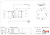 Standard single row ball slewing rings without gear thin sections-2