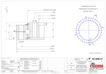 Standard single row ball slewing rings without gear thin sections-4