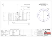 Standard single row ball slewing rings without gear thin sections-5
