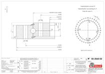 Standard single row ball slewing rings without gear thin sections-6