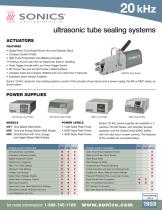 ultrasonic tube sealing systems - 1