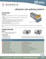 ultrasonic wire splicing system - 1