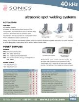 ultrasonics spot welding systems 40 kHz - 1