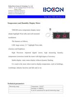 BOCON-temperature and humidity display meterTHD100-buildings/workshops - 1