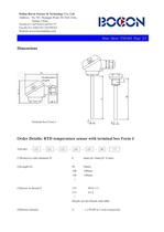 Form J RTD temperature sensor for HVAC/ refrigeration/mechanical equipmentTM1403 - 2