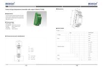 Guide trail type temperature tansmitter with output 4-20mA(TT1020) - 1