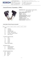 Pressure transmitter-PM5X - 1