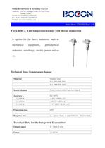 RTD temperature sensor with thread connection TM1502 Form B/BUZ