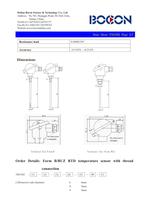 RTD temperature sensor with thread connection TM1502 Form B/BUZ - 2