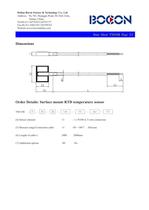 surface mounting Pt100 temperature sensor for workpiece surface TM1108-2 - 2