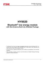 Bluetooth® Low Energy Module Datasheet HY0020 -1