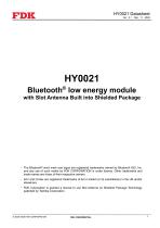 Bluetooth® low energy module Datasheet HY0021-1