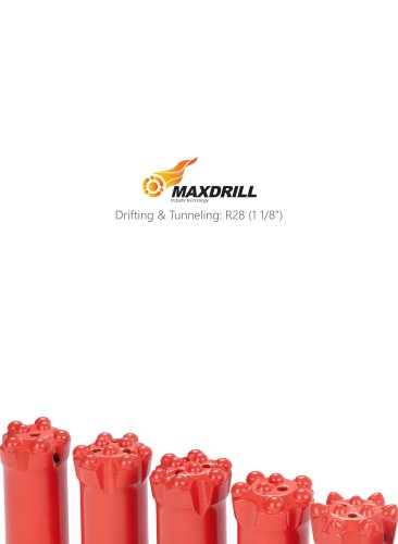 Maxdrill Thread R28-Top Hammer Drilling Tools for Drifting and Tunneling