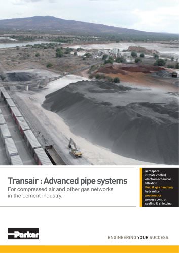 Parker Transair - Advanced pipe systems For compressed air and other gas networks in the cement industry