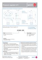 Pressure regulator U11-2