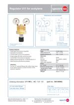Pressure regulators for acetylene-3