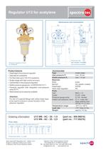 Pressure regulators for acetylene-4