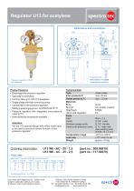 Pressure regulators for acetylene-4