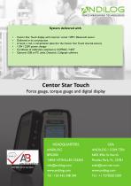 Centor Star Touch, Advanced touchscreen force gauge - 8