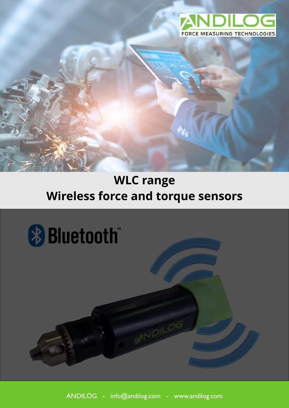 Wireless Bluetooth force and torque sensors - ANDILOG Technologies