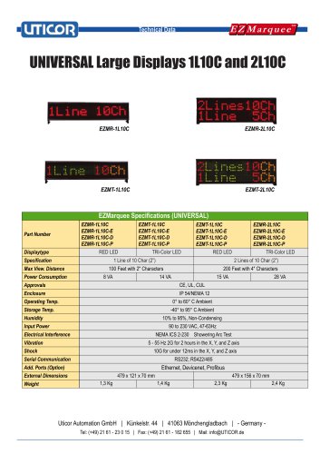 Large Displays: UNIVERSAL - The Industry Standard