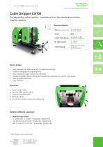 Data sheet Cable Stripper CS100-1