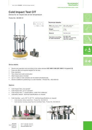 Data sheet CIT