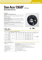 San Ace Reversible Flow Fan 136RFA28 - 1