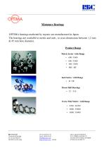 Miniature precision radial ball bearings-1