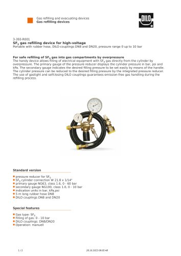 gas refilling device