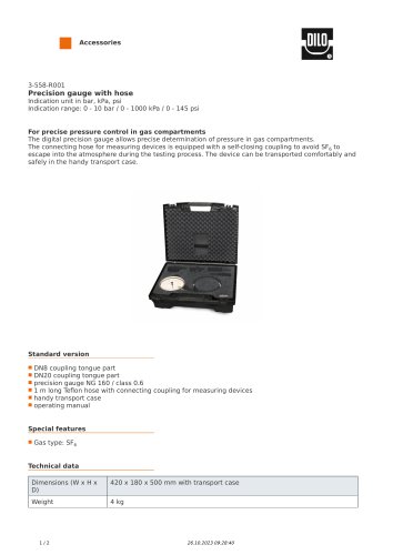 Precision gauge 3-558-R001 / R002
