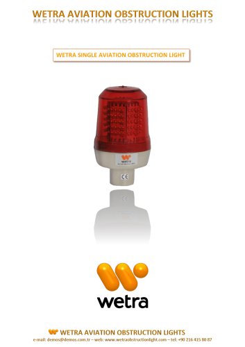 WETRA  SINGLE AVIATION OBSTRUCTION LIGHT