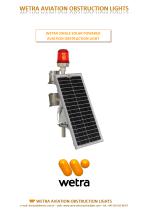 WETRA  SINGLE  SOLAR POWERED  AVIATION OBSTRUCTION LIGHT-1